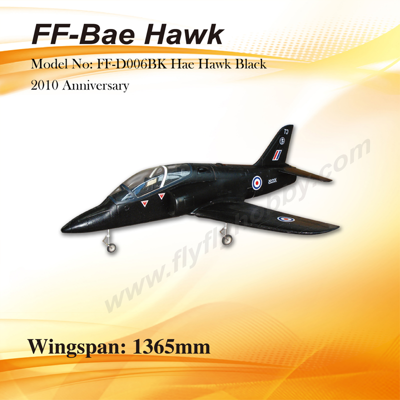 Bae Hawk Black color scheme_Kit+electric gear w/motor